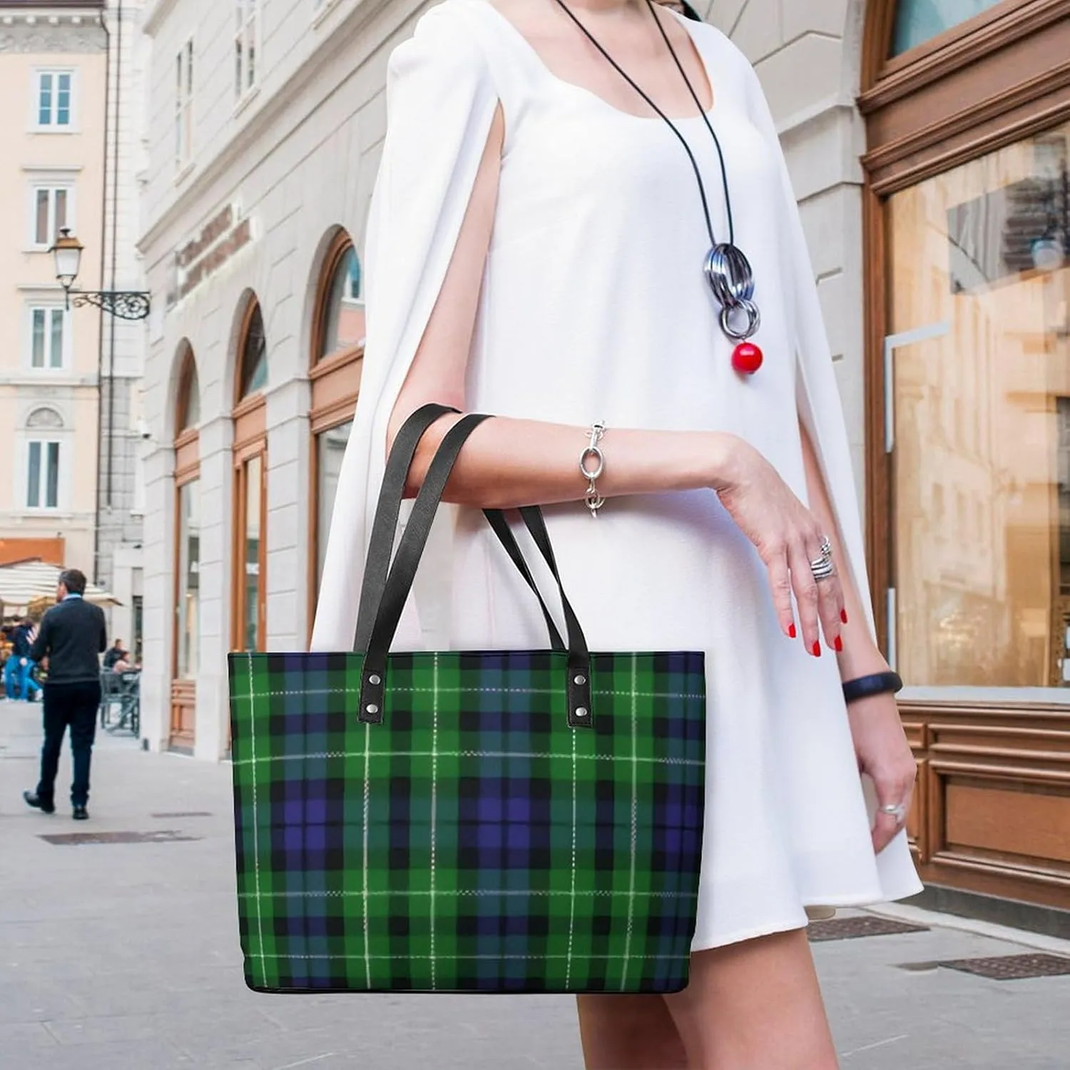 Clan MacArthur Arthur Large Capacity Portable Leather Handbag