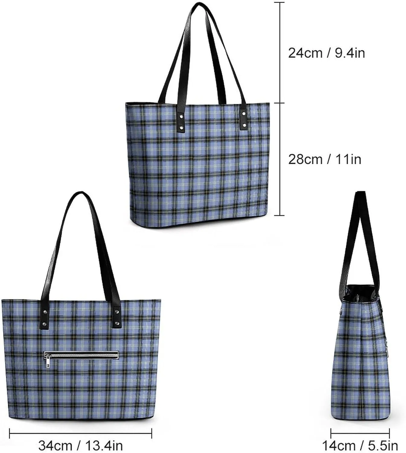 Clan MacArthur Arthur Large Capacity Portable Leather Handbag