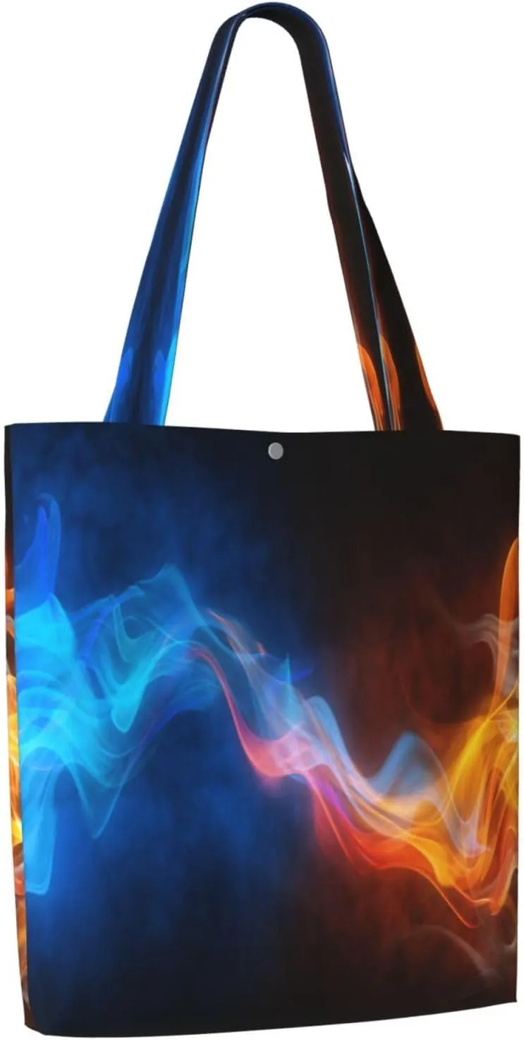 Classic Navy Blue And White Stripes horizontal striped Canvas Totes Bag Shoulder Bags Shopping Crossbody