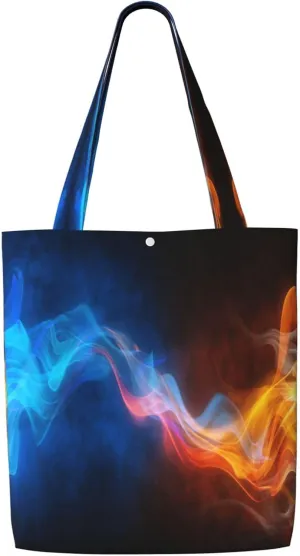 Classic Navy Blue And White Stripes horizontal striped Canvas Totes Bag Shoulder Bags Shopping Crossbody