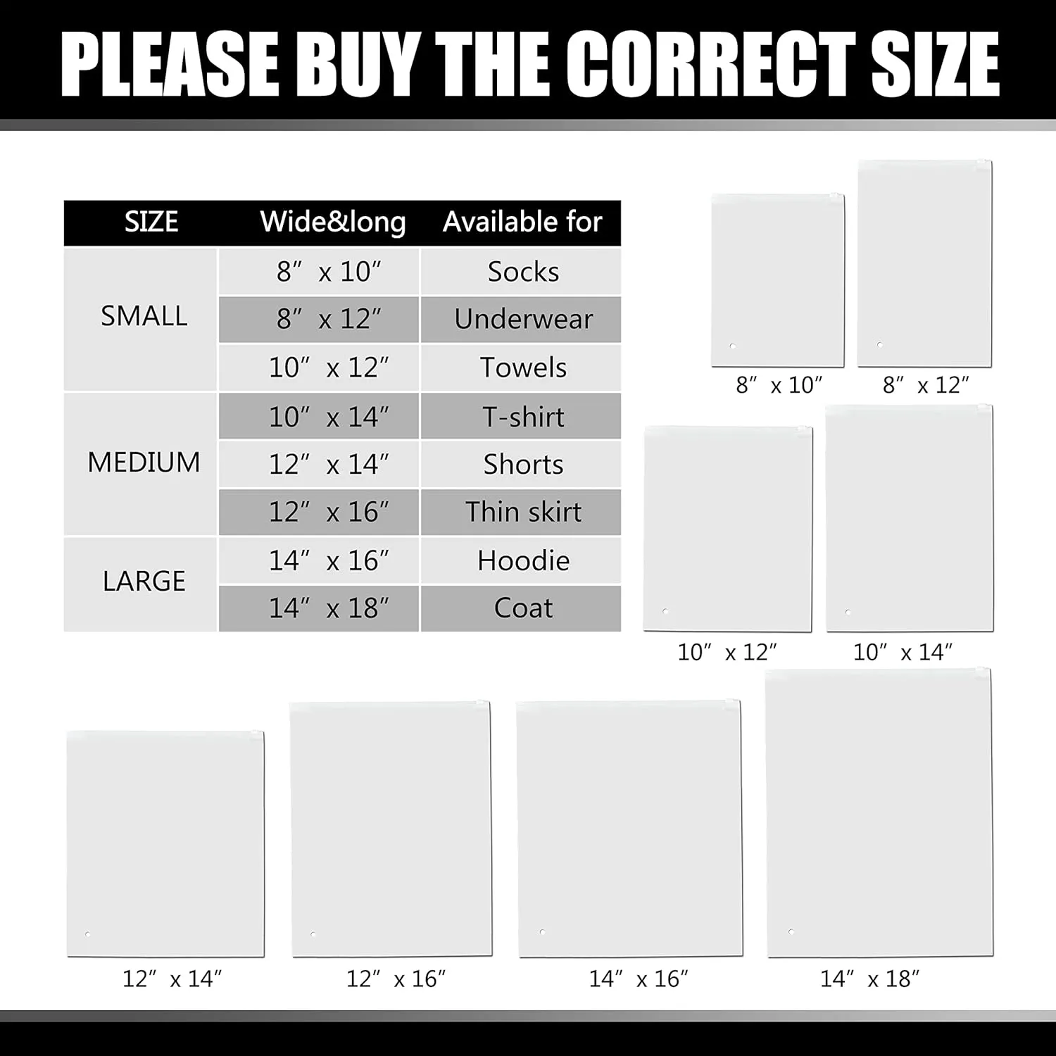 Clothes Packaging Bags,YACEYACE 100Pcs 10 x 13 Inch Plastic Bags for Clothes Frosted Bags for Clothing Poly Plastic Bags Packaging Bags with Zip Lock for Shirt, Jeans, Clothing