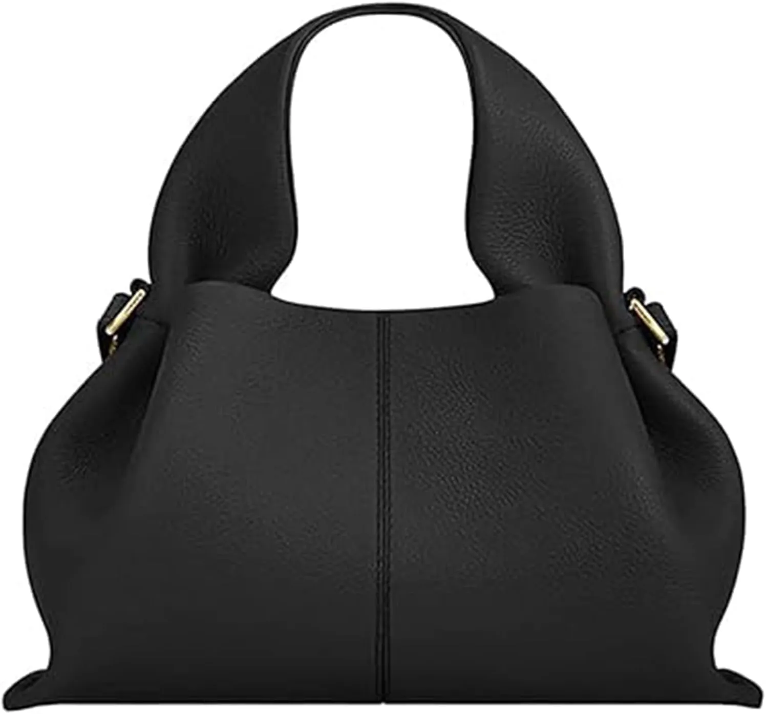 Cloud Pouch Bag Portable Shoulder Bag Leather Dumpling Clutch Bag,Detachable Shoulder Strap Hobo Bag