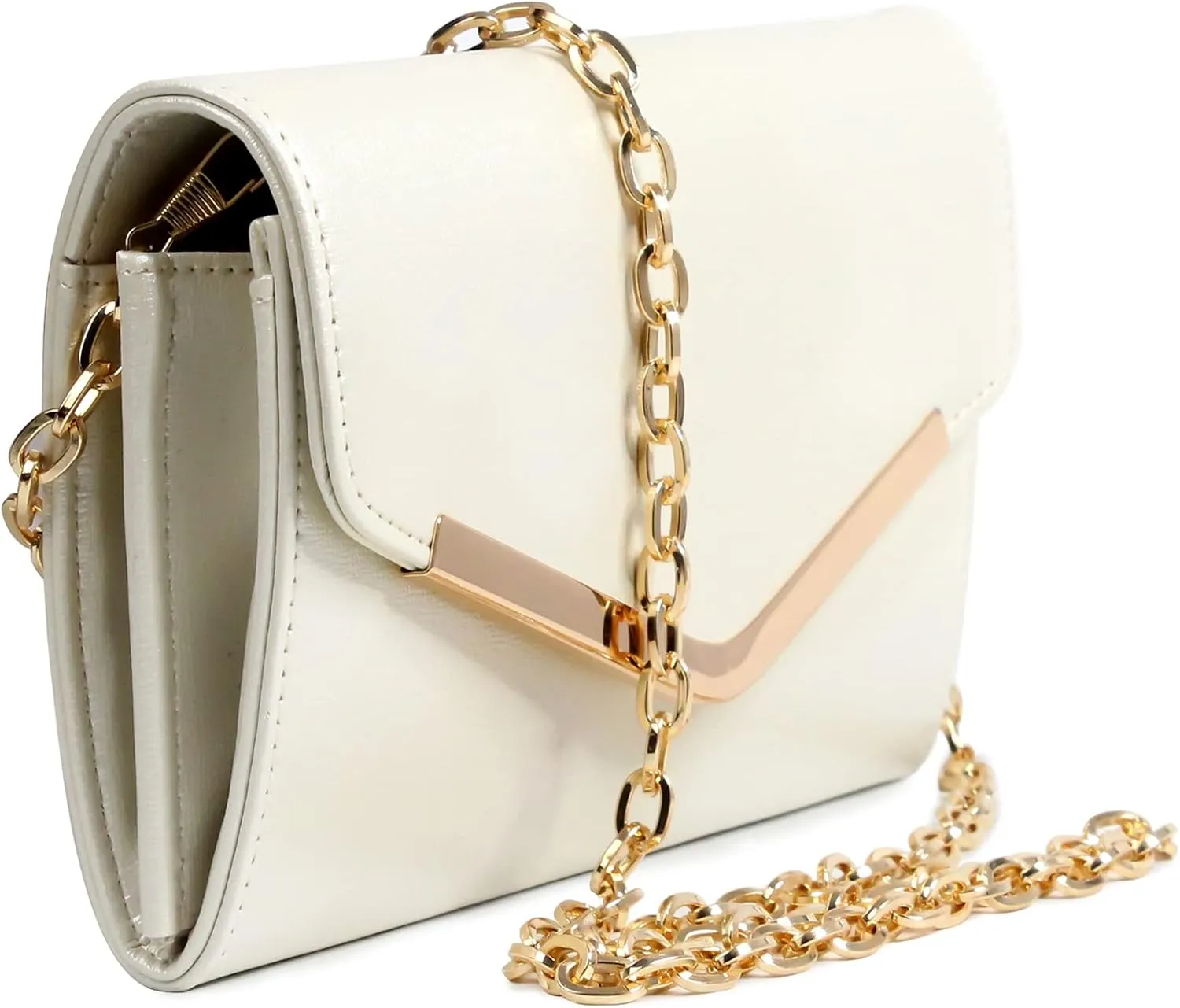 Clutch Purse Evening Bag for Women，Envelope Handbag With Detachable Chain