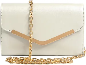 Clutch Purse Evening Bag for Women，Envelope Handbag With Detachable Chain
