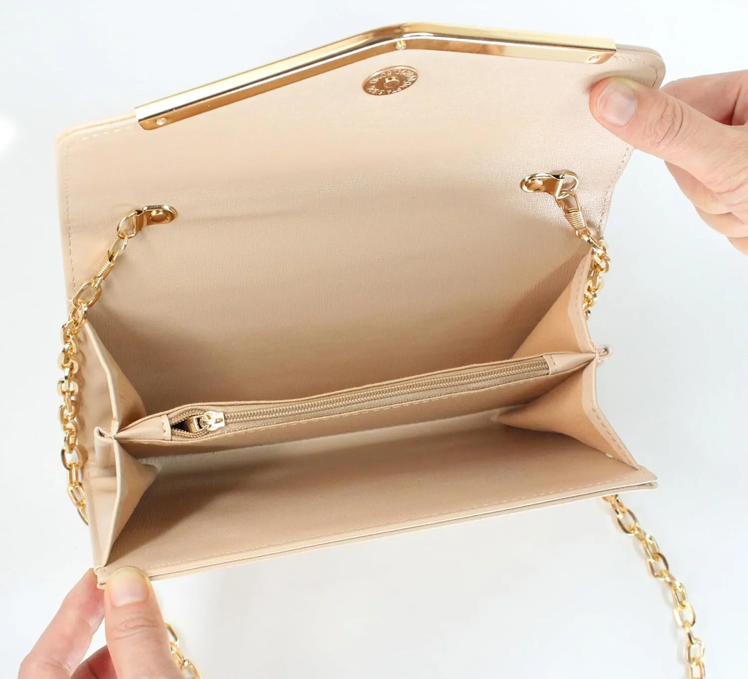 Clutch Purse Evening Bag for Women，Envelope Handbag With Detachable Chain