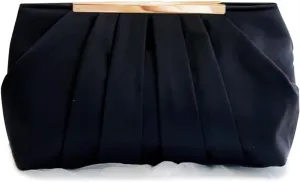 Clutch Purse for Women,Evening Clutches for Wedding, Detachable Chain Strap Pleated Crossbody Shoulder Handbag