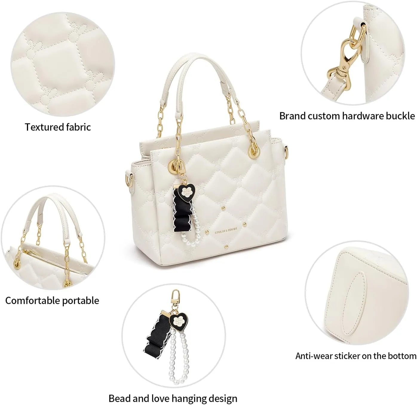 Cnoles Satchel Bag For Women Fashion Leather Handbags and Purses Shoulder Tote Crossbody Top Handle Bags