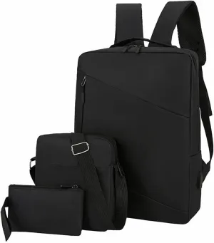 College Backpacks for Women Casual Messenger Crossbody Bags Versatile Bags Outdoor Travel Slim Laptop Backpack(Black)