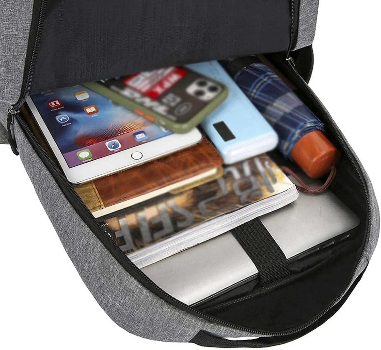 College Backpacks for Women Casual Messenger Crossbody Bags Versatile Bags Outdoor Travel Slim Laptop Backpack(Black)