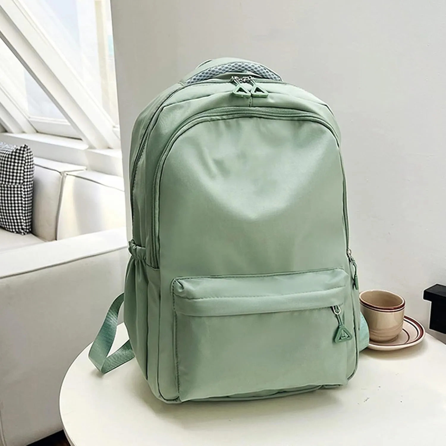 College Backpacks for Women Waterproof Stylish Daypack Purses Shoulder Bags Outdoor Travel Slim Laptop Backpack(A)
