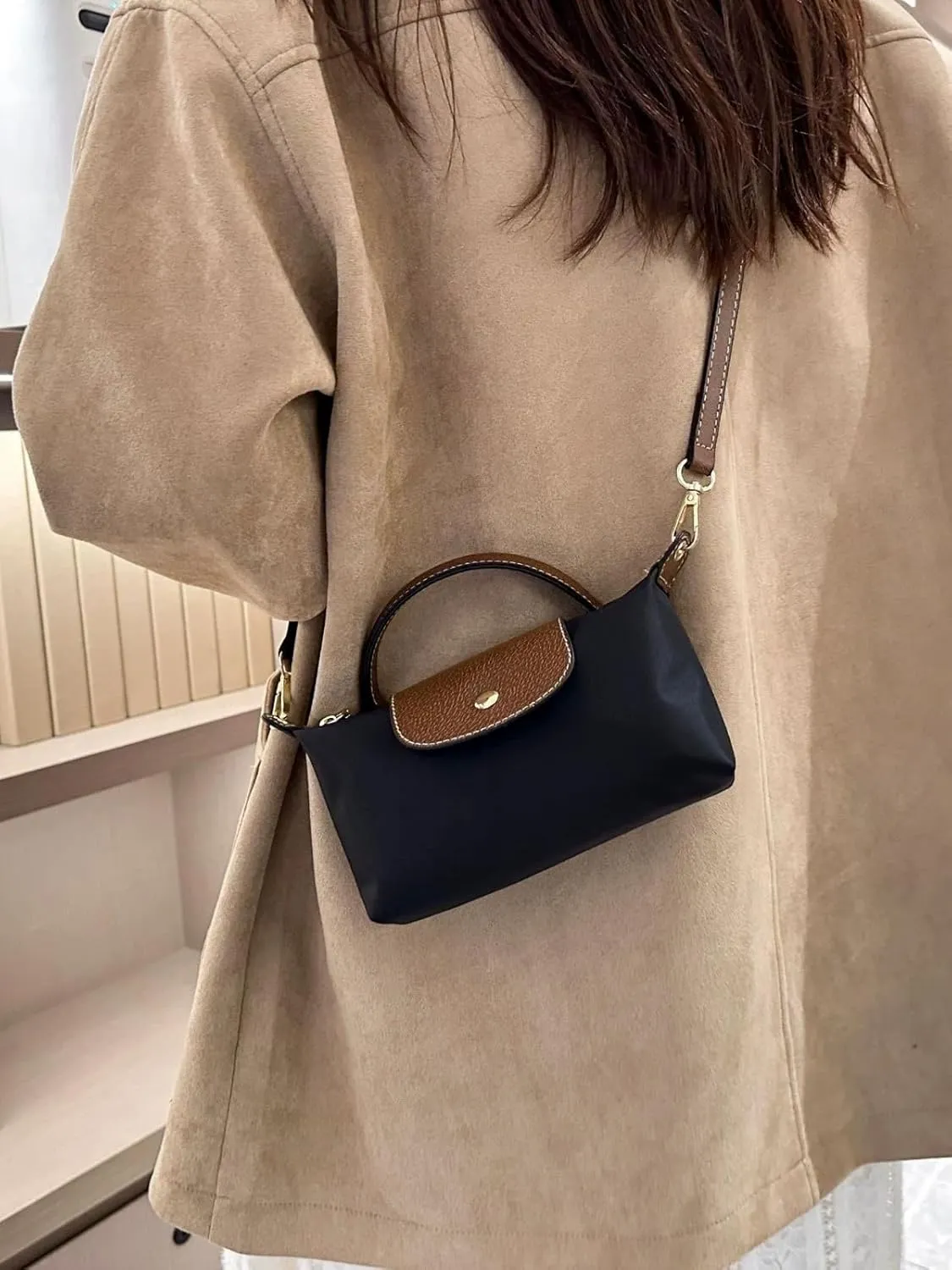 Colorblock Mini Crossbody Bag, Handbags Purses with Adjustable Strap for Women, Ladies Shoulder Totes Bag