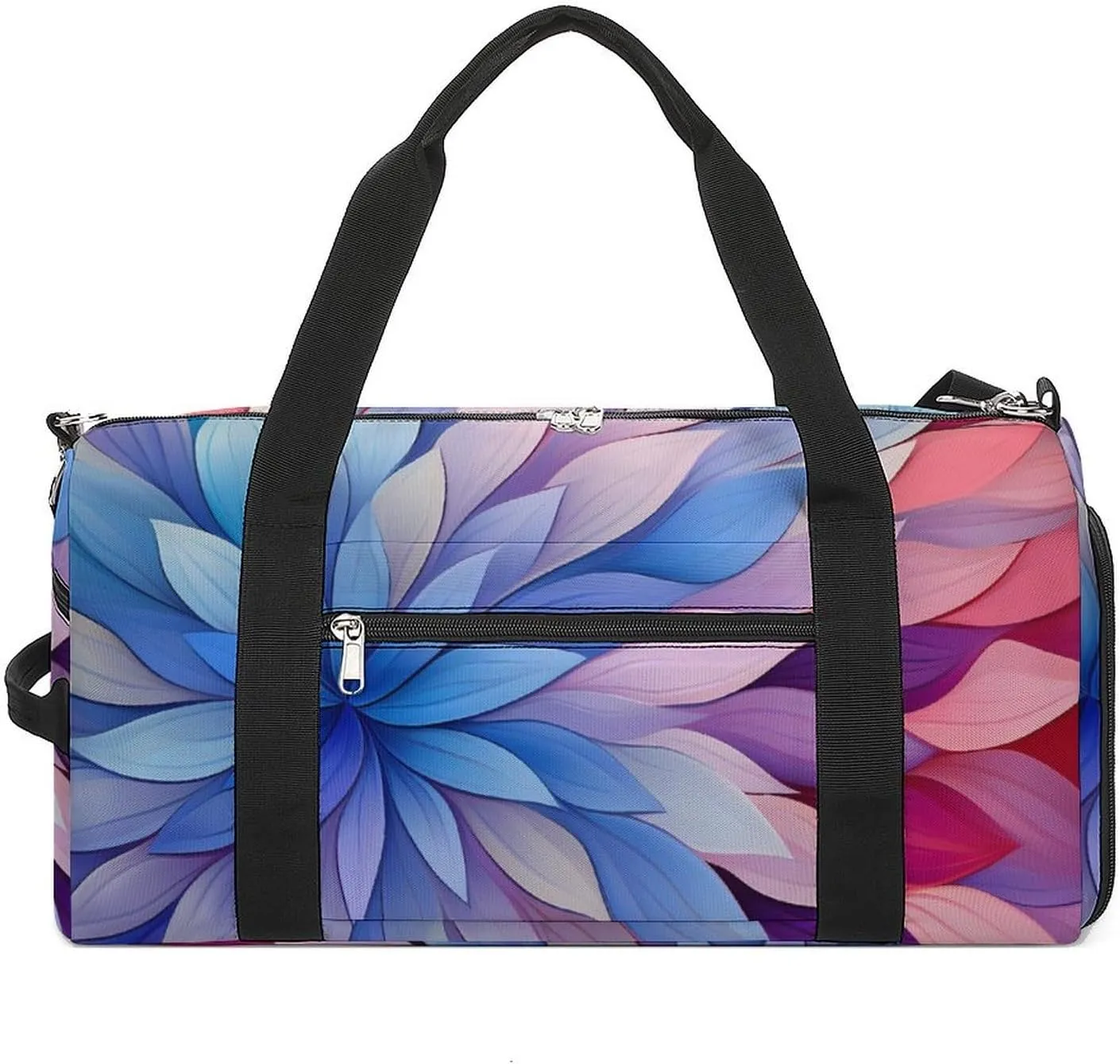 Colorful Flowers Petals Sports Gym Bag Lightweight Travel Duffel Bag Workout Bags Casual Weekender Bag for Men Women