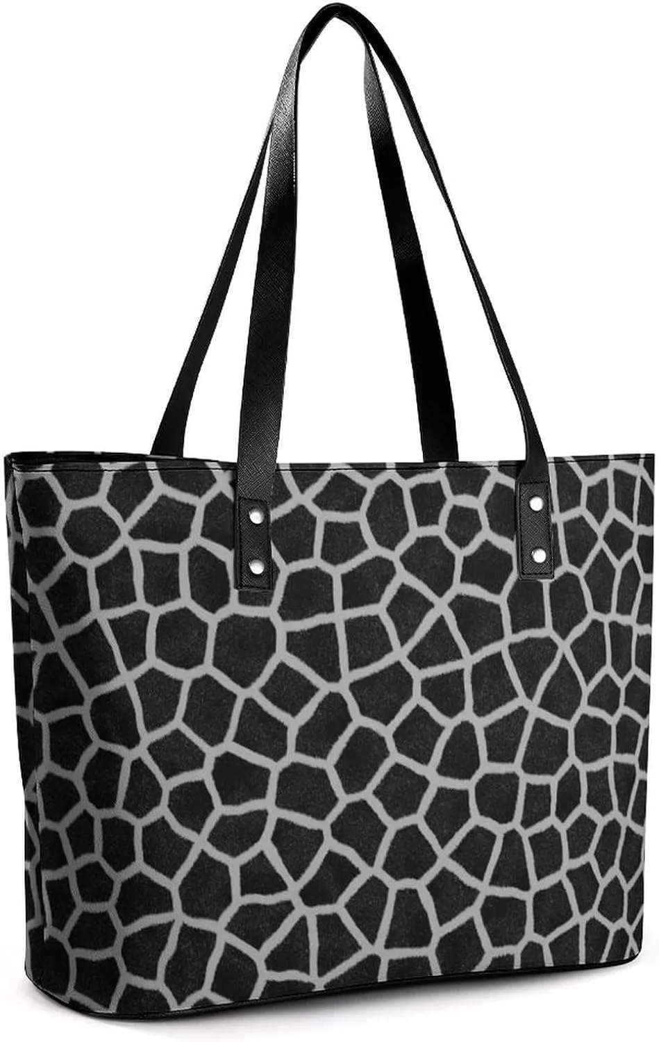 Colorful Print Large Capacity Portable Leather Handbag