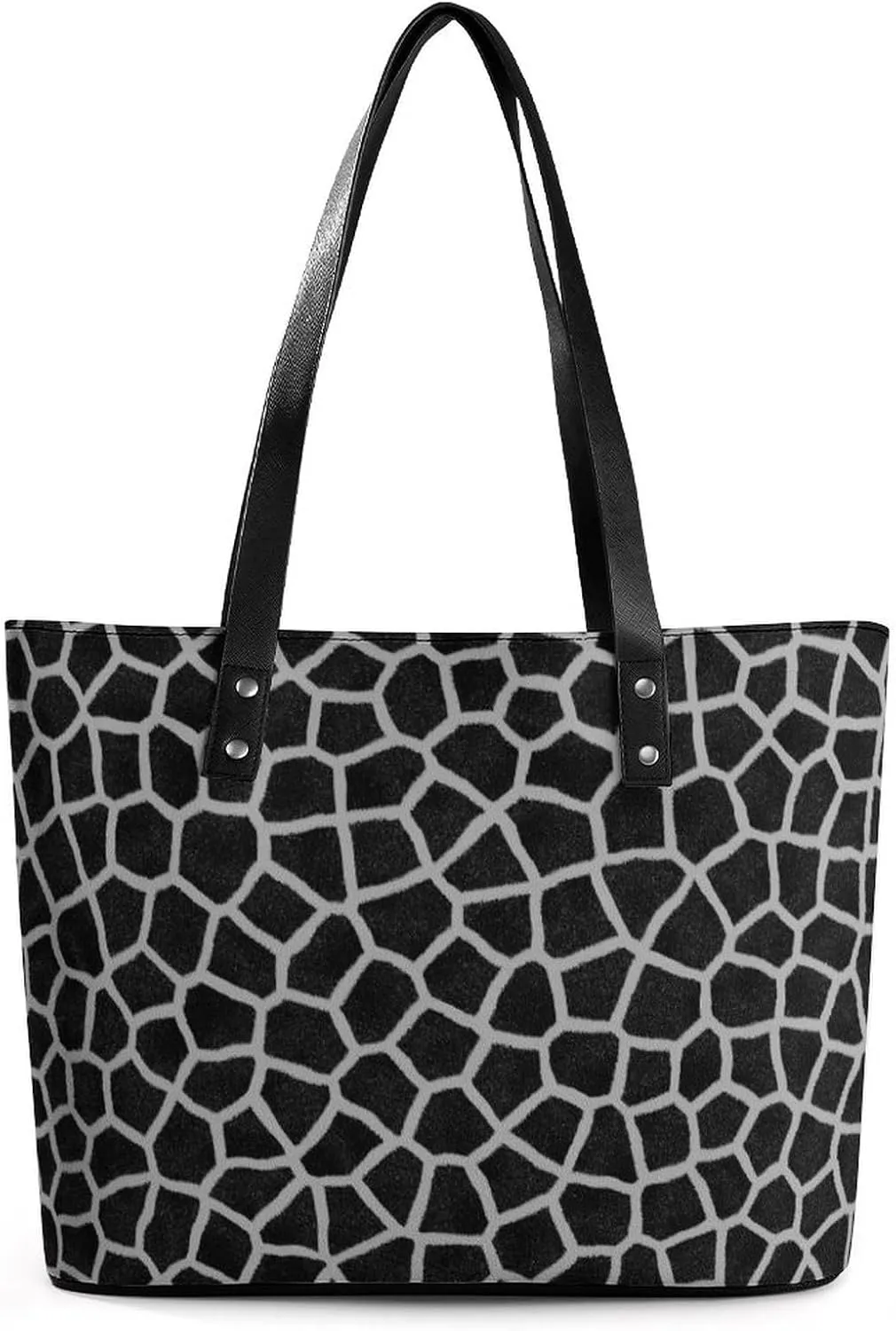 Colorful Print Large Capacity Portable Leather Handbag