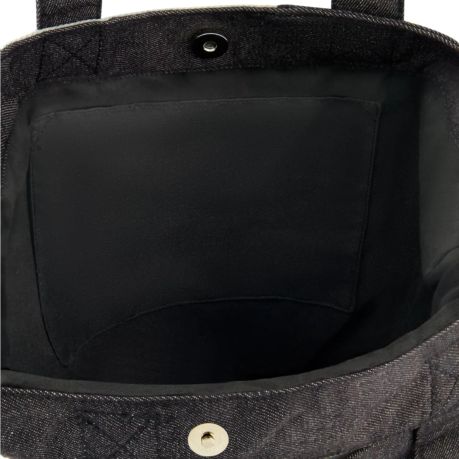 Concept One C&c California Tote Bag, Casual Everyday Shoulder Handbag with Denim Patchwork and Front Pocket