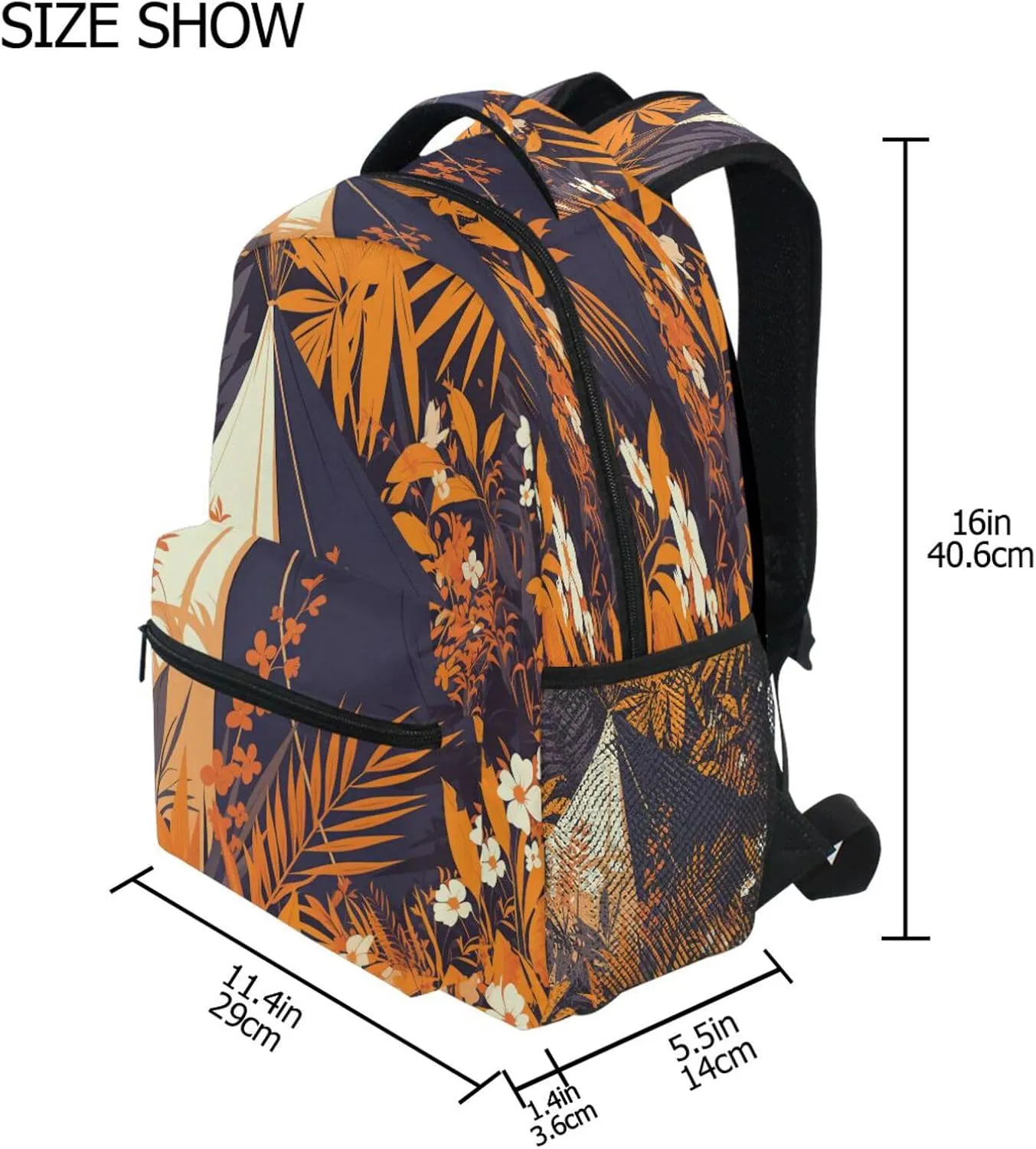 Cool Backpacks for Teacher Nurse Waterproof Diaper Bag Backpack with Chest Strap for Travel Trip Orchid Style