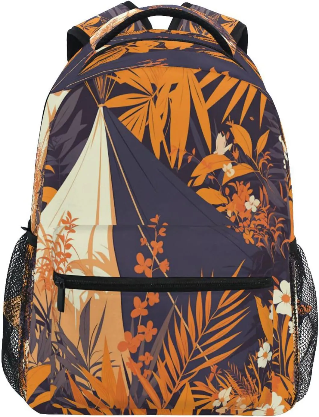 Cool Backpacks for Teacher Nurse Waterproof Diaper Bag Backpack with Chest Strap for Travel Trip Orchid Style