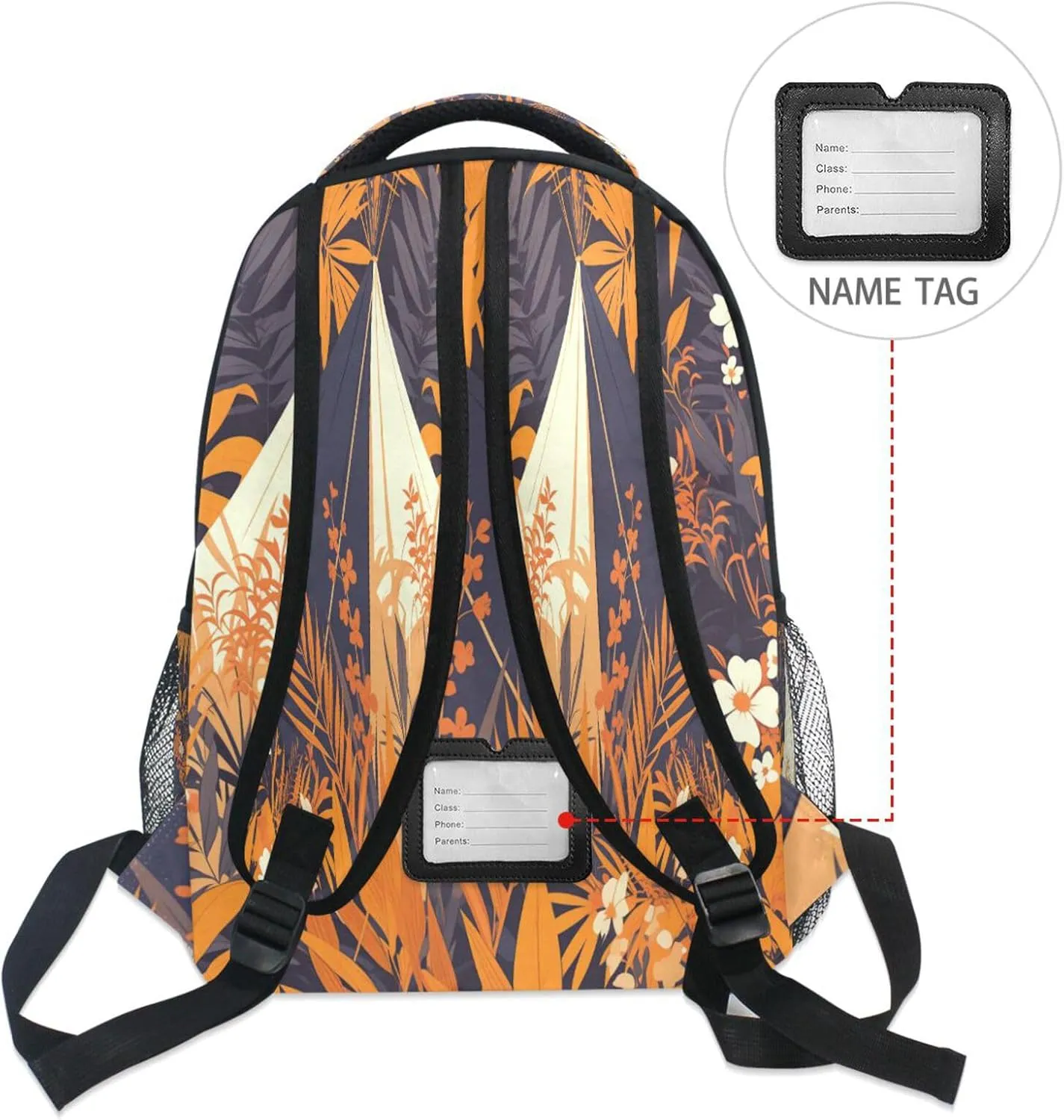 Cool Backpacks for Teacher Nurse Waterproof Diaper Bag Backpack with Chest Strap for Travel Trip Orchid Style