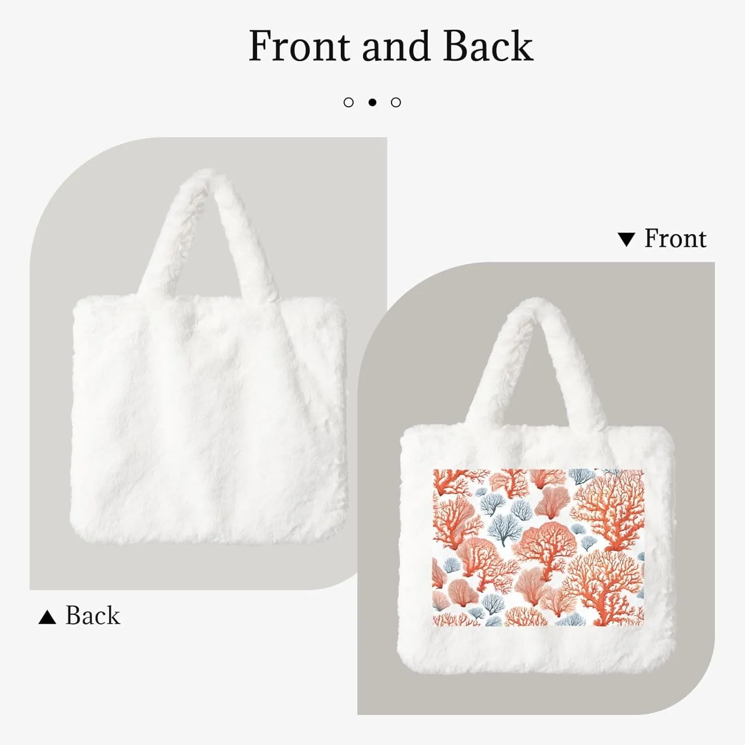 Coral Reef Plush Handbag, Comfortable Touch, Stylish And Compact, Suitable For Daily Travel