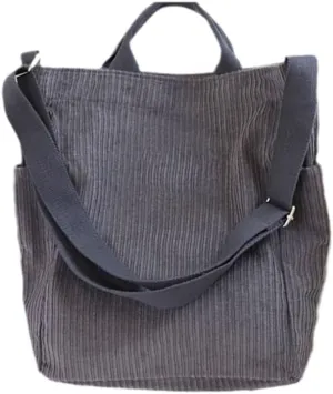 Corduroy Handbag Women Bag Literary Canvas Womens Handbags Shoulder Bags Female Body Bag Tote Shopping Packs