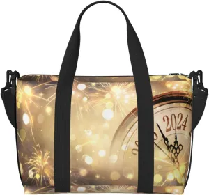 Countdown to 2025 Travel Bag for Women Men Weekender Bags Carry on Overnight Bag Tote Bag Yoga Gym Bag for Gym, Work, Weekend, Travel, Personal Items