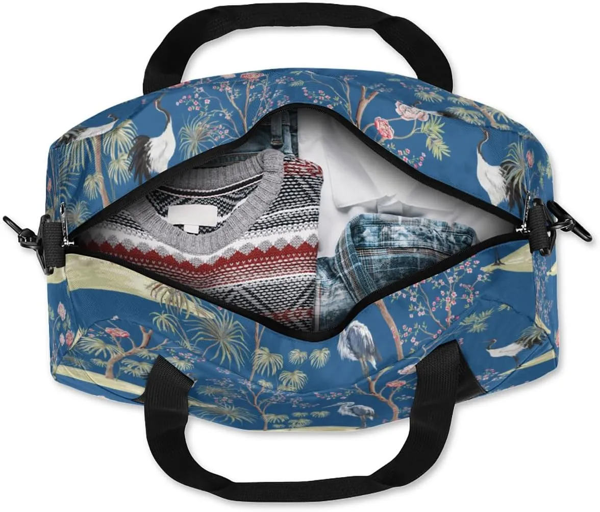 Crane Tree Gym Bag, Duffle Bag, Weekender Bag, Duffel Bag, Overnight Bag, Travel Duffel Bag, Dance Bag, Tote Bag, Beach Bag, Pool Bag, Gym Duffle Bag, Carry on Bag