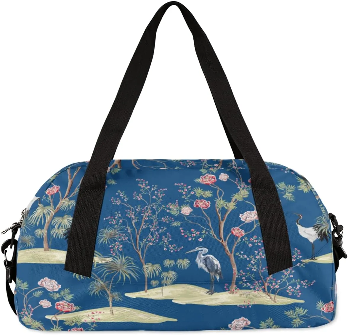 Crane Tree Gym Bag, Duffle Bag, Weekender Bag, Duffel Bag, Overnight Bag, Travel Duffel Bag, Dance Bag, Tote Bag, Beach Bag, Pool Bag, Gym Duffle Bag, Carry on Bag