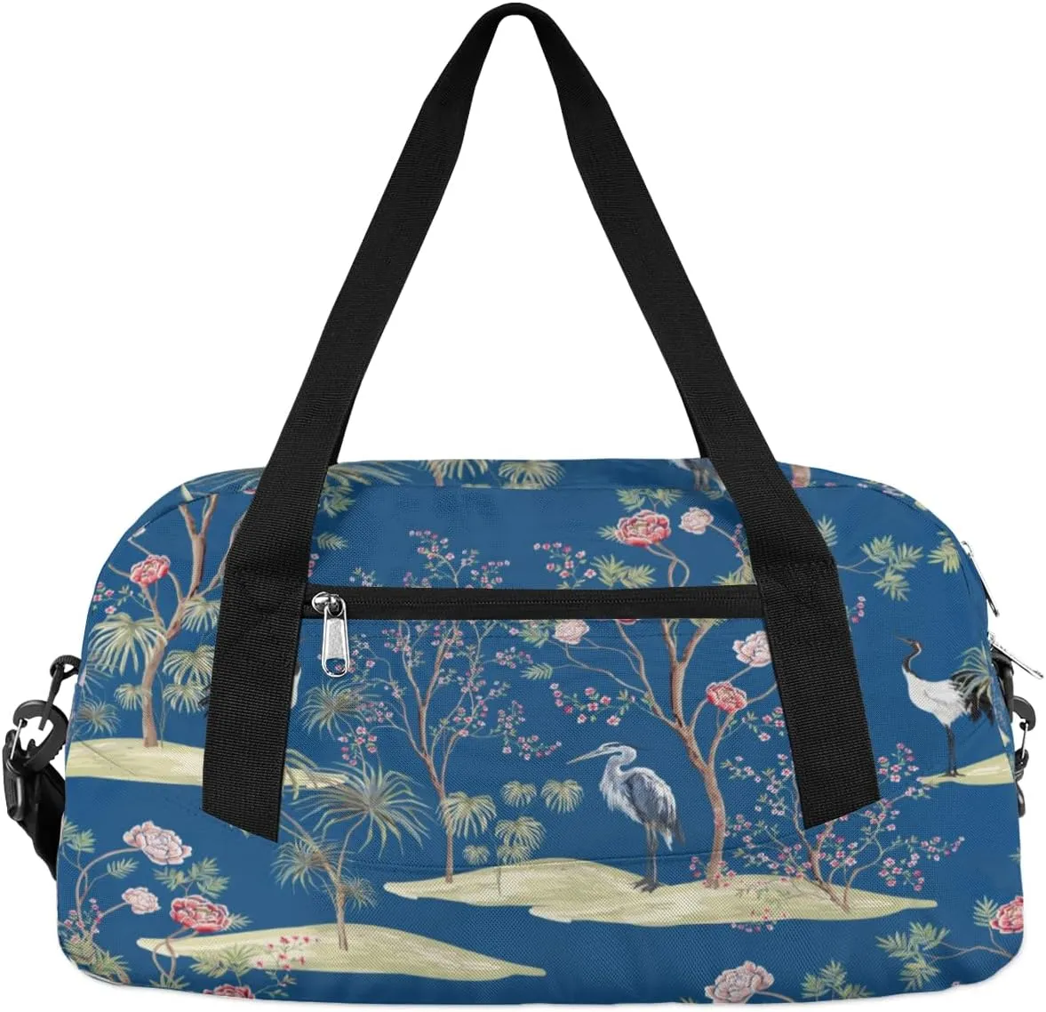 Crane Tree Gym Bag, Duffle Bag, Weekender Bag, Duffel Bag, Overnight Bag, Travel Duffel Bag, Dance Bag, Tote Bag, Beach Bag, Pool Bag, Gym Duffle Bag, Carry on Bag