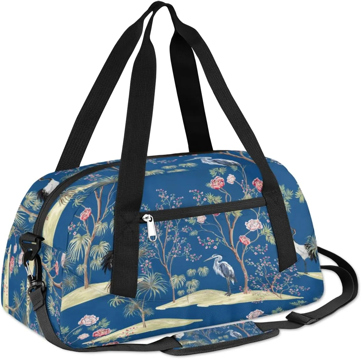 Crane Tree Gym Bag, Duffle Bag, Weekender Bag, Duffel Bag, Overnight Bag, Travel Duffel Bag, Dance Bag, Tote Bag, Beach Bag, Pool Bag, Gym Duffle Bag, Carry on Bag