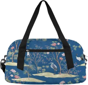 Crane Tree Gym Bag, Duffle Bag, Weekender Bag, Duffel Bag, Overnight Bag, Travel Duffel Bag, Dance Bag, Tote Bag, Beach Bag, Pool Bag, Gym Duffle Bag, Carry on Bag