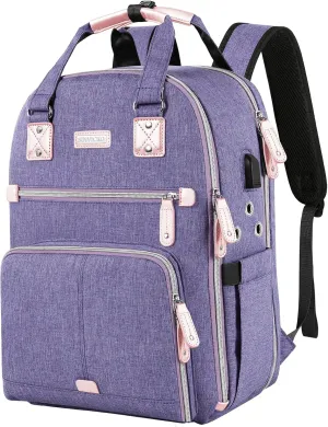Crochet Bag, Knitting Bag Backpack and Totes Organizer with USB Charging Port, Large Yarn Storage Tote Bag