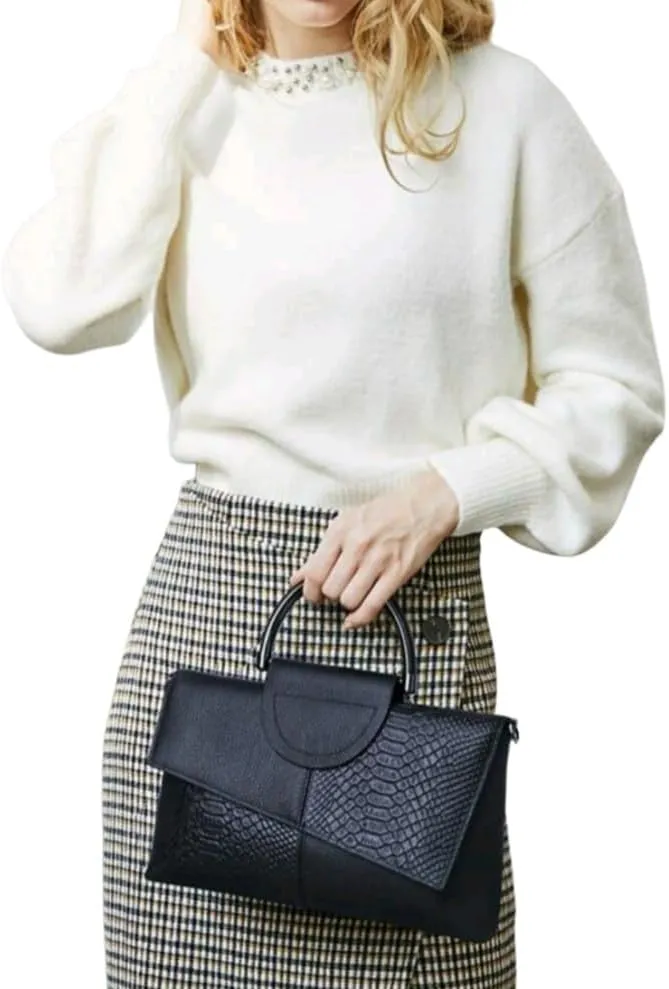 Crocodile Print Clutch Purse, Crossbody, Shoulder Bag, Full Capacity Tote, OS
