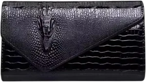 Crocodile Print Clutch Purse, Shoulder Bag, Large Capacity Tote