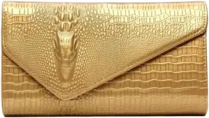 Crocodile Print Clutch Purse, Shoulder Bag, Large Capacity Tote
