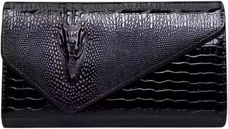 Crocodile Print Clutch Purse, Shoulder Bag, Large Capacity Tote