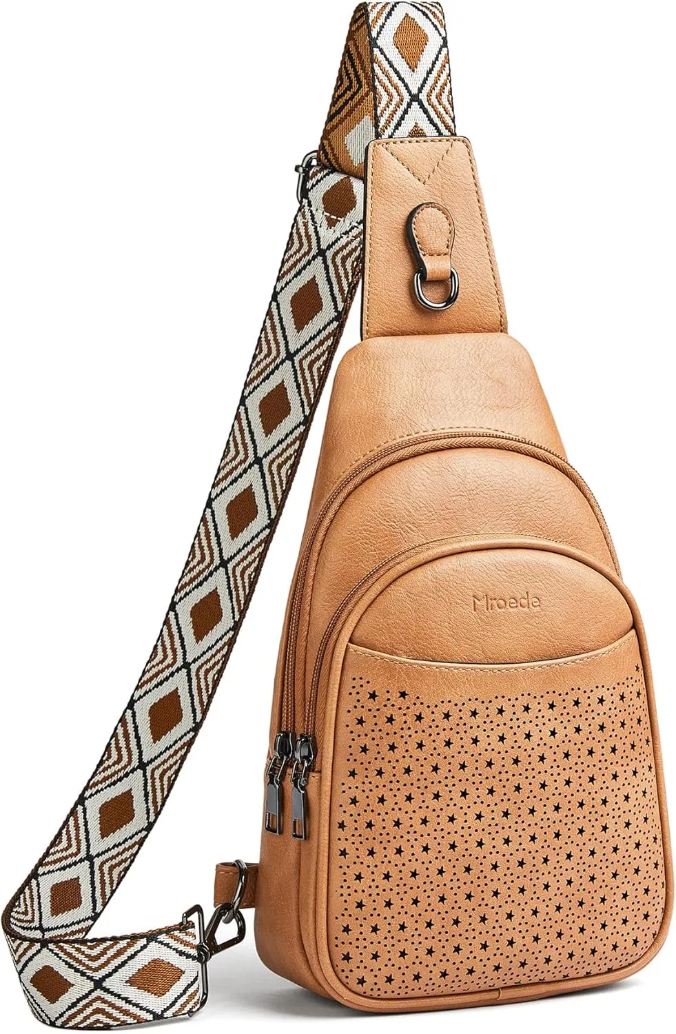 Crossbody Bags for Women 4-Pockets Sling Bag Fanny Pack Chest Purse Backpack Casual Daypacks Travel Shopping