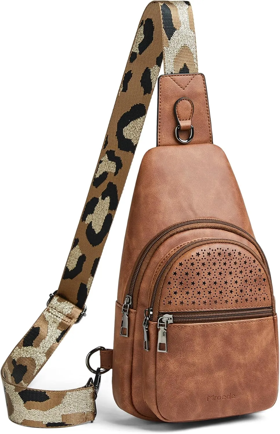 Crossbody Bags for Women 4-Pockets Sling Bag Fanny Pack Chest Purse Backpack Casual Daypacks Travel Shopping