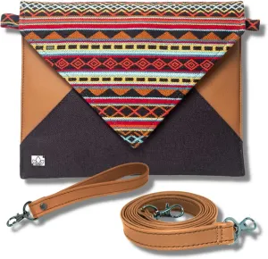 Crossbody Handbags for Women– Clutch for Women– Dual Function Purse– Colorful– Handmade Crossbody Bag– Loom weaving – Leather Clutch –Purses and Handbags- Womens Purse Small Black Purse