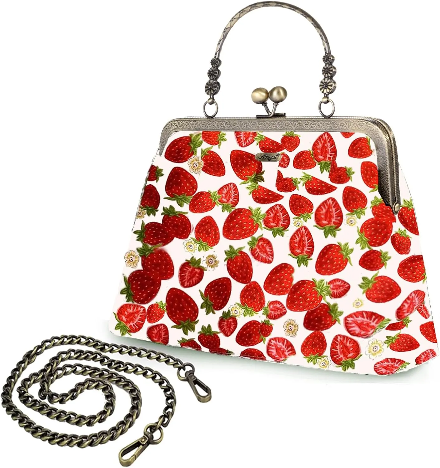 Crossbody Tote Bag Floral Satchel Purse Handbag for Women