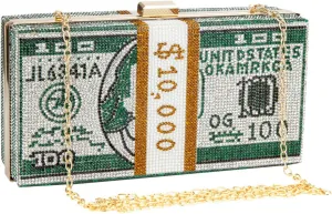 Crystal Money Bag Purse for Women Handbags Diamond Evening Purses and Clutches Wedding Glitter Money Clutch