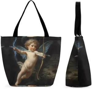 Cupid Love God Greek Mythology Women's Shopping Grocery Tote Bag Handbags Large Shoulder Bags Work Business Travel