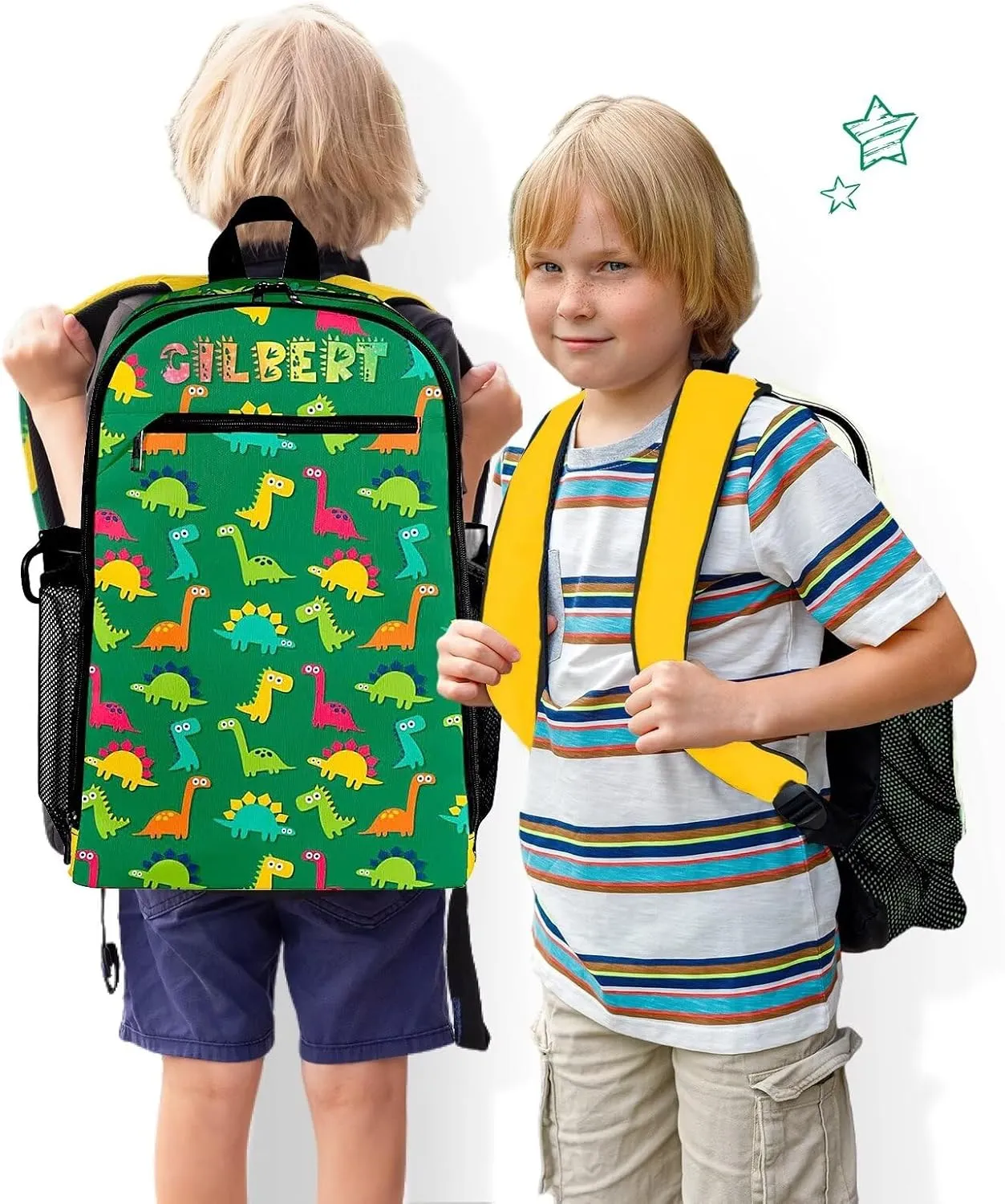 Custom Backpack for Kids Girls Boys with Name Personalized Kids Backpack for Girls School Backpack with Lunch Bag Customized Book Bags for School Travel Hiking Outdoor