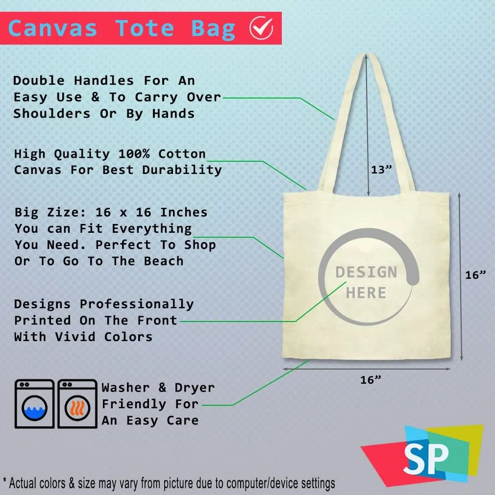 Custom Canvas Tote Shopping Bag Gigi's Rules Grandma Family & Friends Reusable Beach for Women