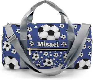 Custom Duffel Bag Sports Soccer Ball Player Ocean Personalized Gift for Travel Carry on Bag