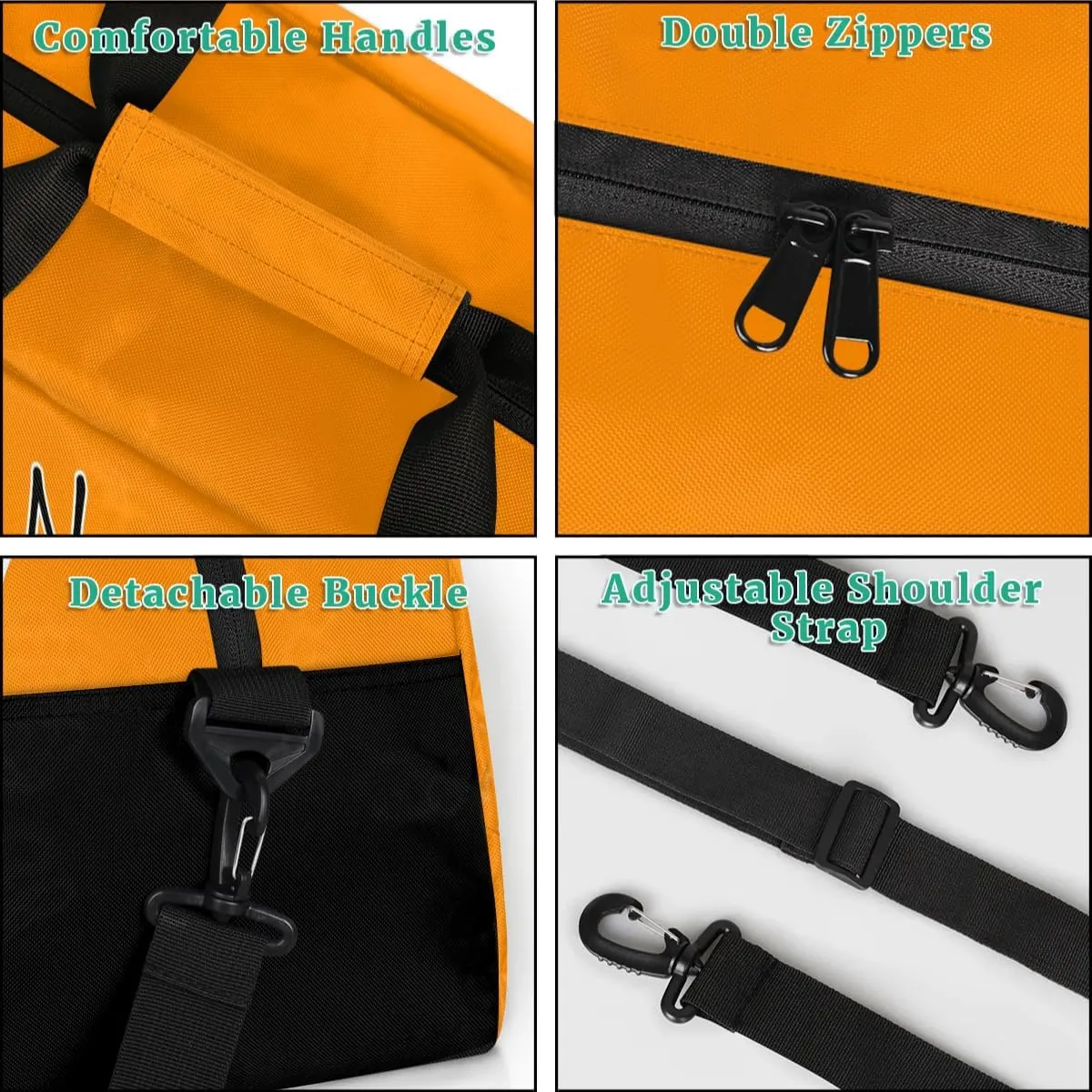 Custom Gym Bag for Women Men, Personalized Initial Duffel Bag with Name, Small Sports Gym Bag Travel Duffle Bag Weekender Carry On Overnight Bags Dark Orange