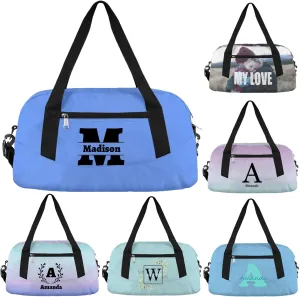 Custom Kids Duffel Overnight Bag Personalized Your Name or Text Kids Duffel Bag for Girls Boys Customized Kids Gifts