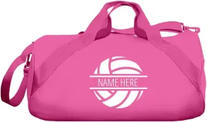 CUSTOMIZED GIRL Custom Volleyball Duffle - Personalized Gym Bag - Hot Pink