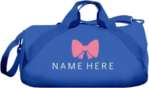 CustomizedGirl Personalized Duffle Cheer Bag - Cheer Bags for Cheerleaders, Polyester Cheerleading Bag with Detachable & Adjustable Shoulder Strap, Gym Bag with Custom Name & Size Zipper Compartment