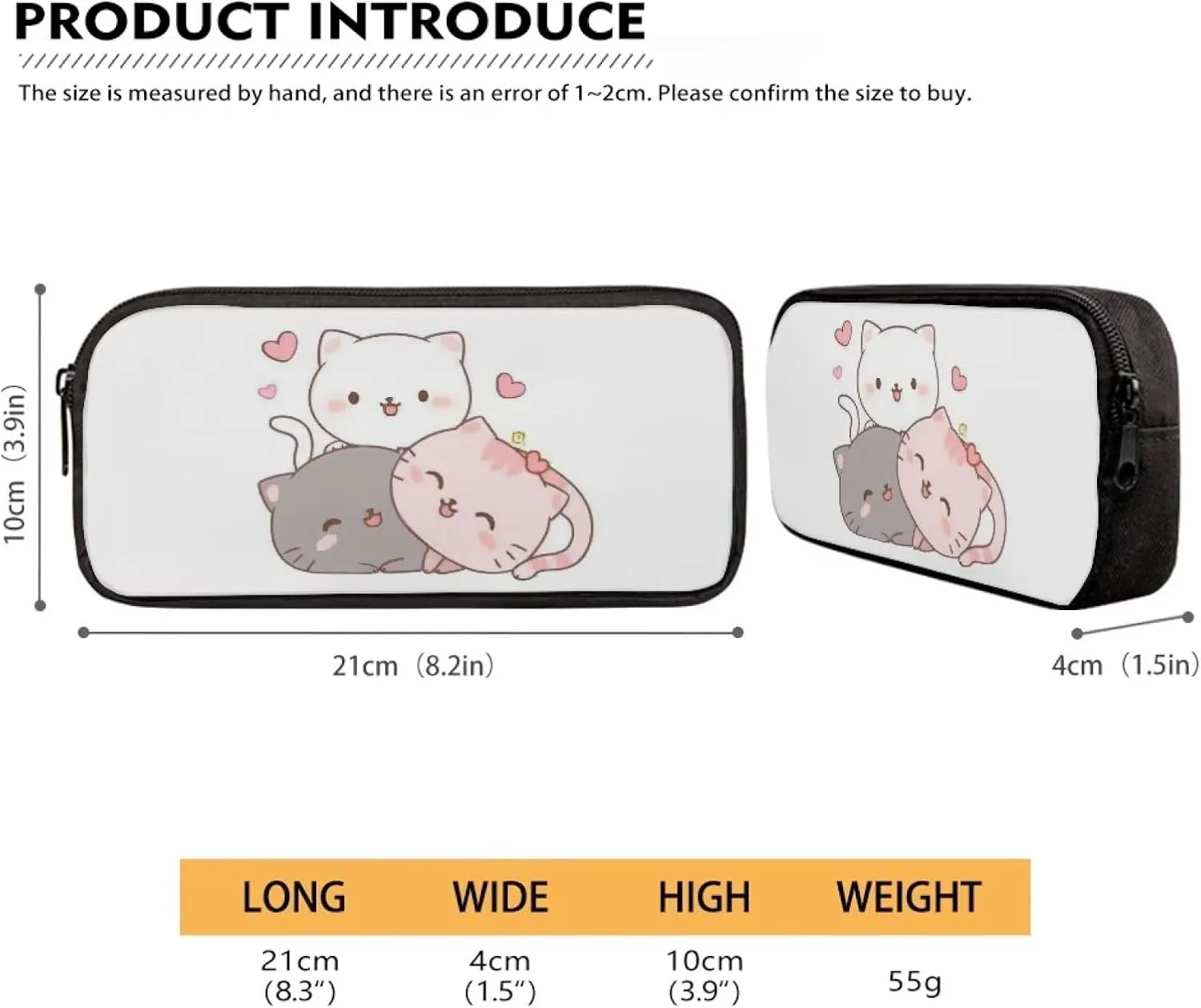 Cute Cat School Backpack for Girls Age 6-15 Cute Backpacks for School Girls 6Th School Backpack for Teens Girls High School Kids Travel Handbag with Adjustable Strap for Middle School