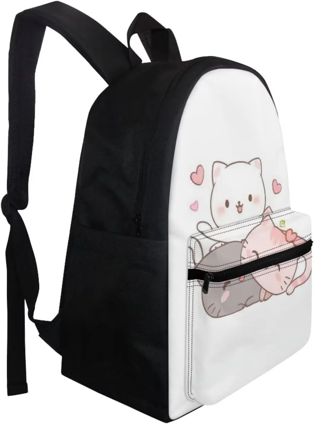 Cute Cat School Backpack for Girls Age 6-15 Cute Backpacks for School Girls 6Th School Backpack for Teens Girls High School Kids Travel Handbag with Adjustable Strap for Middle School